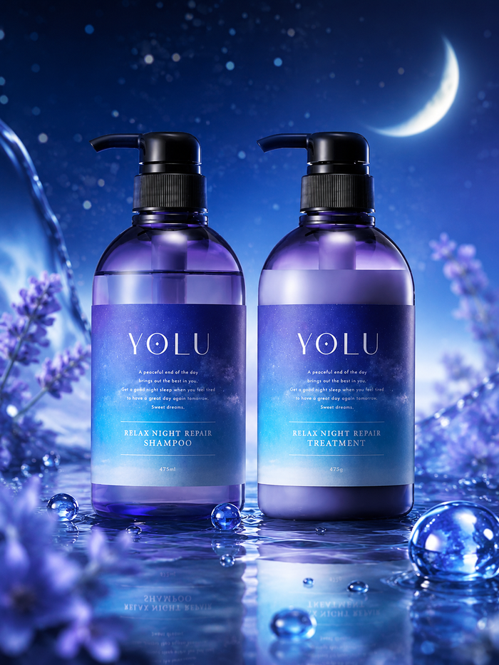 YOLU Relax Night Repair Shampoo or Treatment 475g
