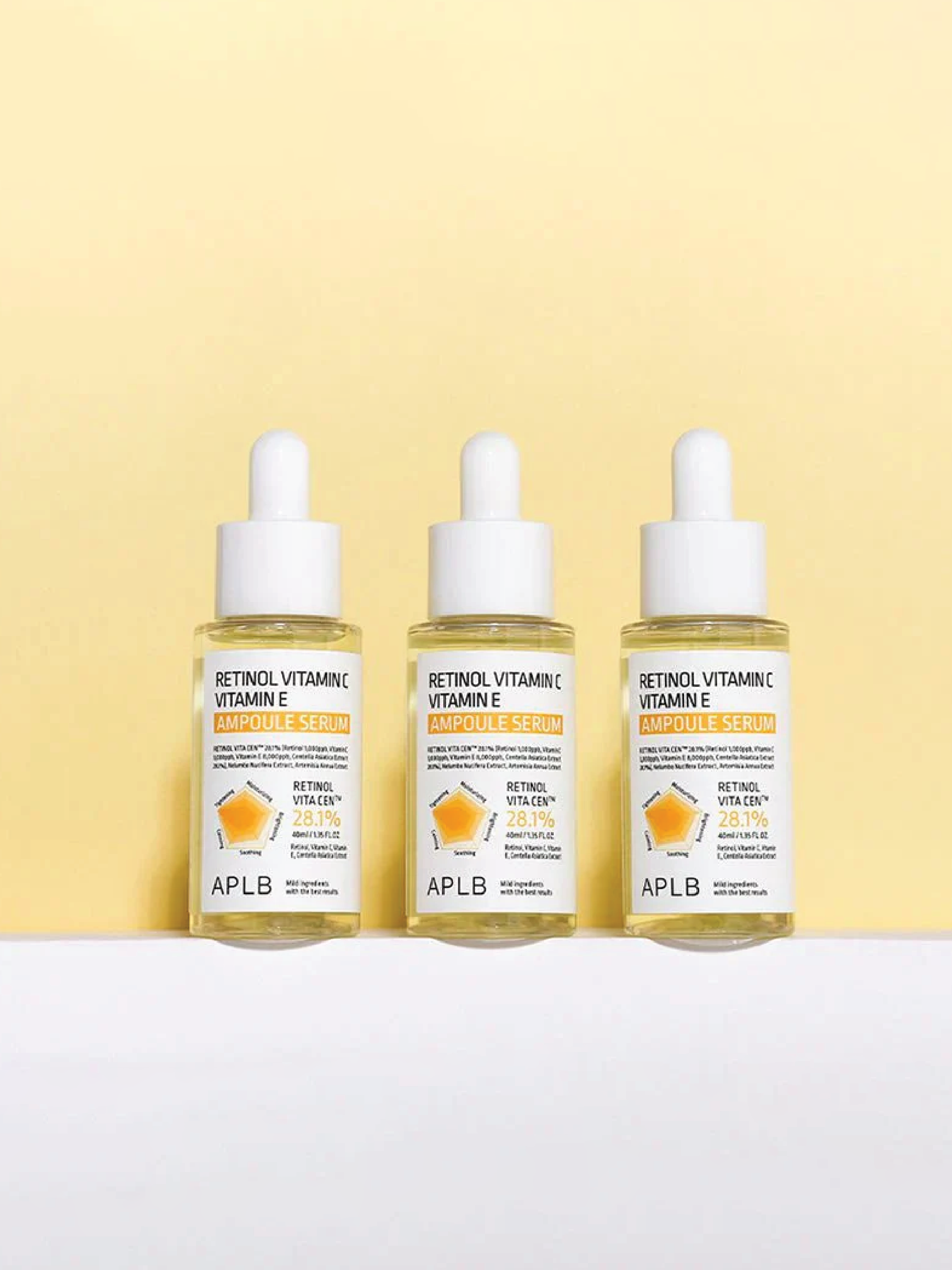 APLB Rétinol Vitamine C Vitamine E Sérum Ampoule 40ml