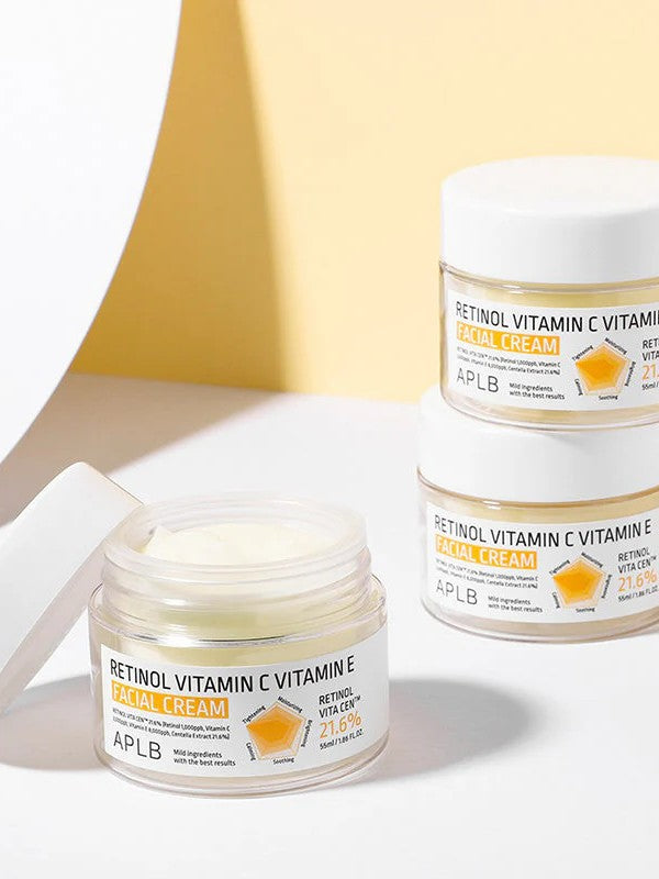 APLB Crème Visage au Rétinol Vitamine C Vitamine E 55 ml