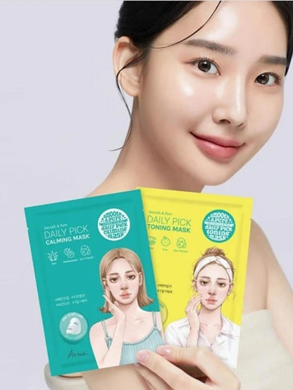 ARIUL Aqua Toning & Essential Calming Mask Set (10)