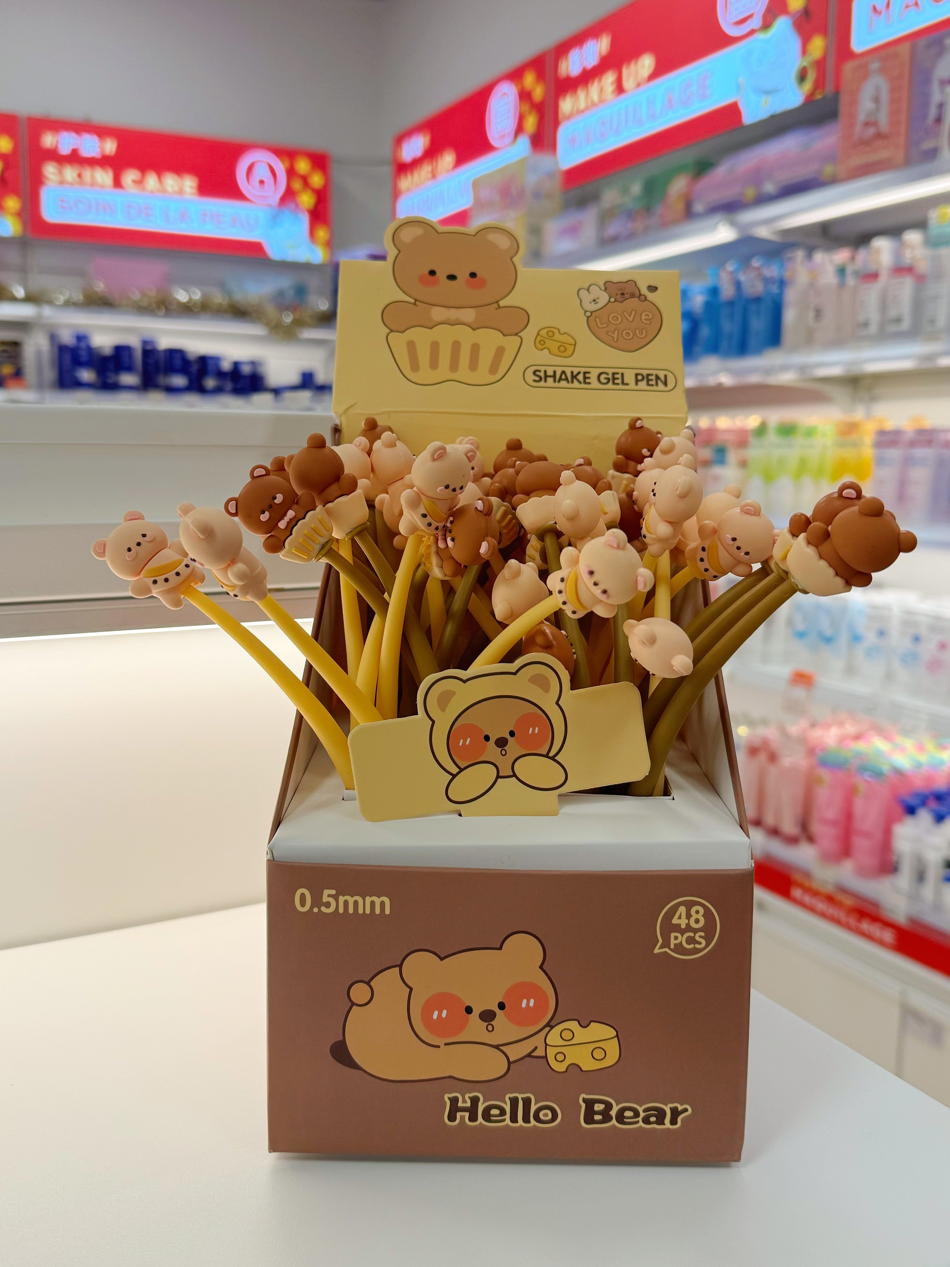 Stylo gel « Cute Shake » pour des aventures d'écriture amusantes (18 options)