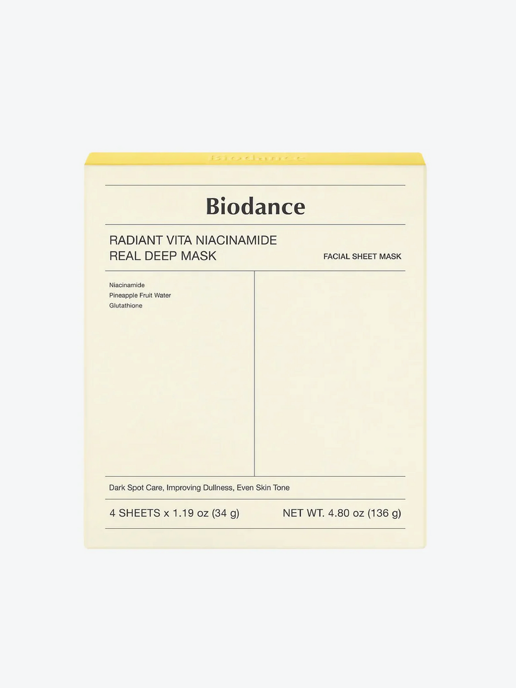 BIODANCE Masque réel éclatant Vita Niacinamide (4)