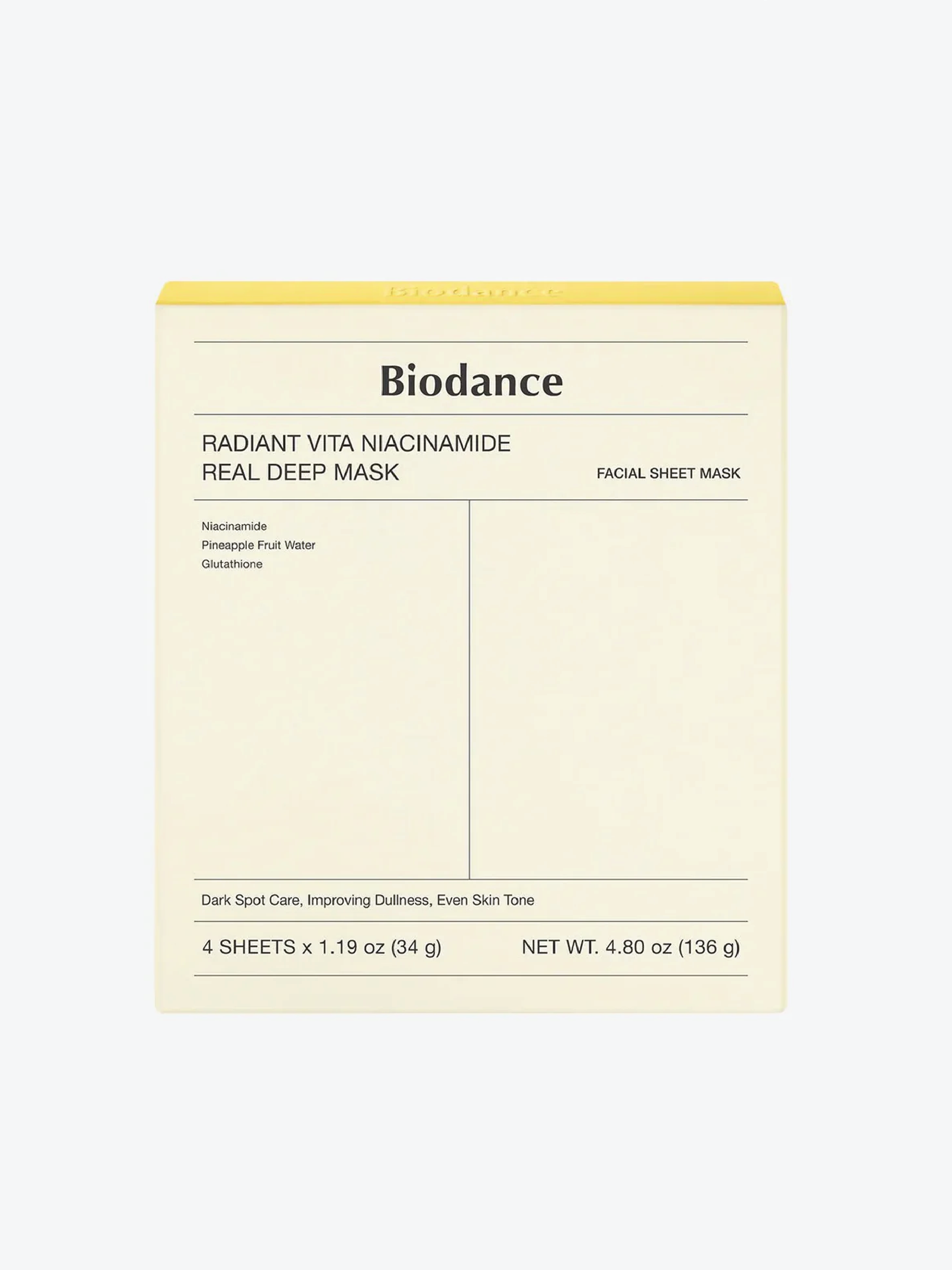 BIODANCE Masque réel éclatant Vita Niacinamide (4)