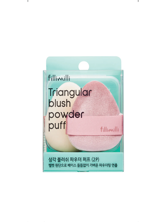 OLIVE YOUNG Fillimilli Triangular Blush Powder Puff 2pcs