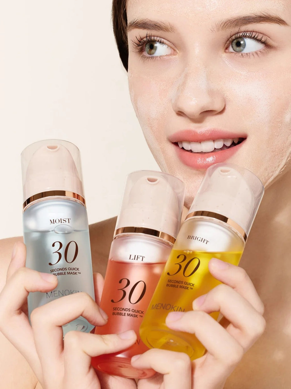 MENOKIN Masque Moussant Rapide 30 Secondes (3 types)