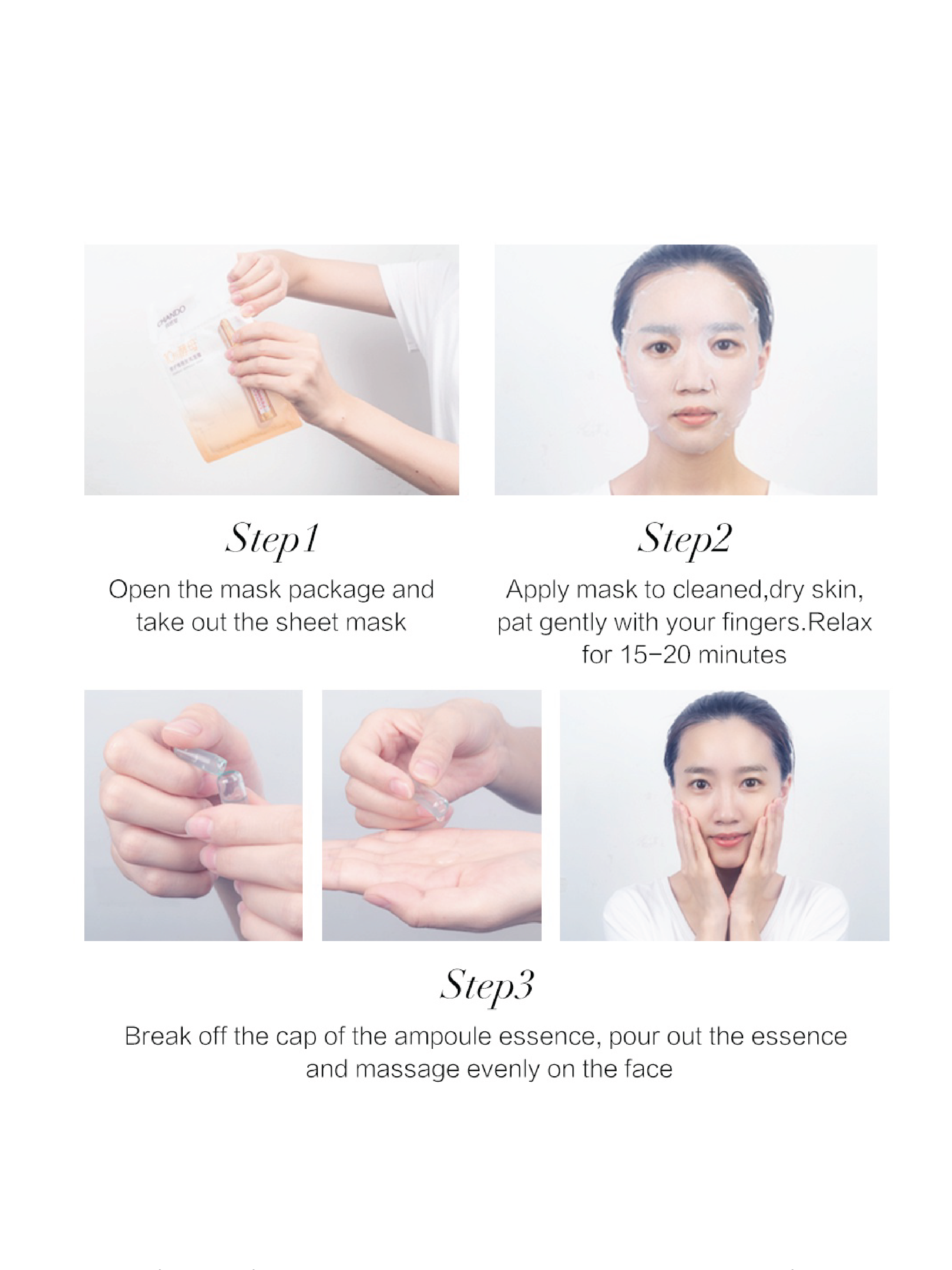 Masque ampoule CHANDO 2 étapes (5) - 6 types