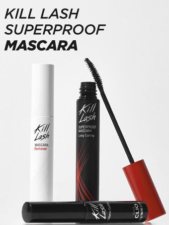CLIO Kill Lash Superproof Mascara 01 Long Curling Remover & Mini Gift Set