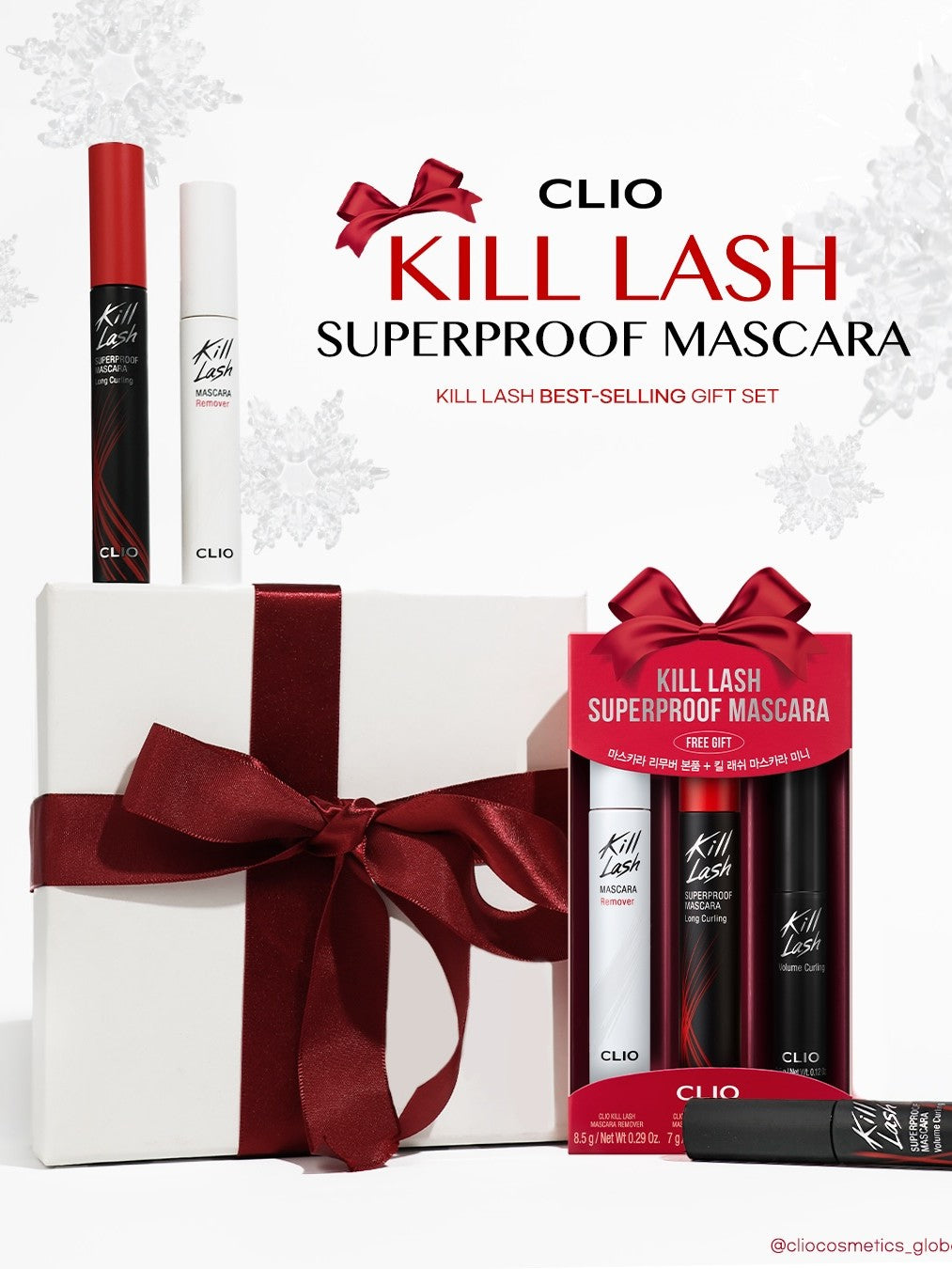 CLIO Kill Lash Superproof Mascara 01 Long Curling Remover & Mini Gift Set