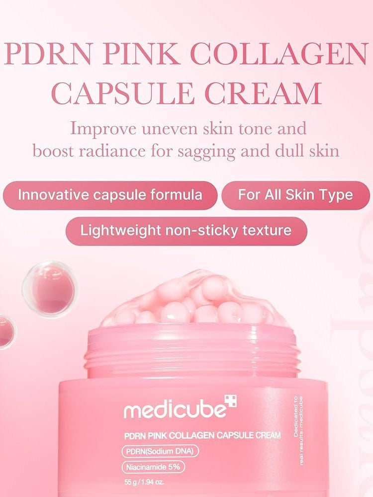 MEDICUBE Crème Capsule de Collagène Rose PDRN