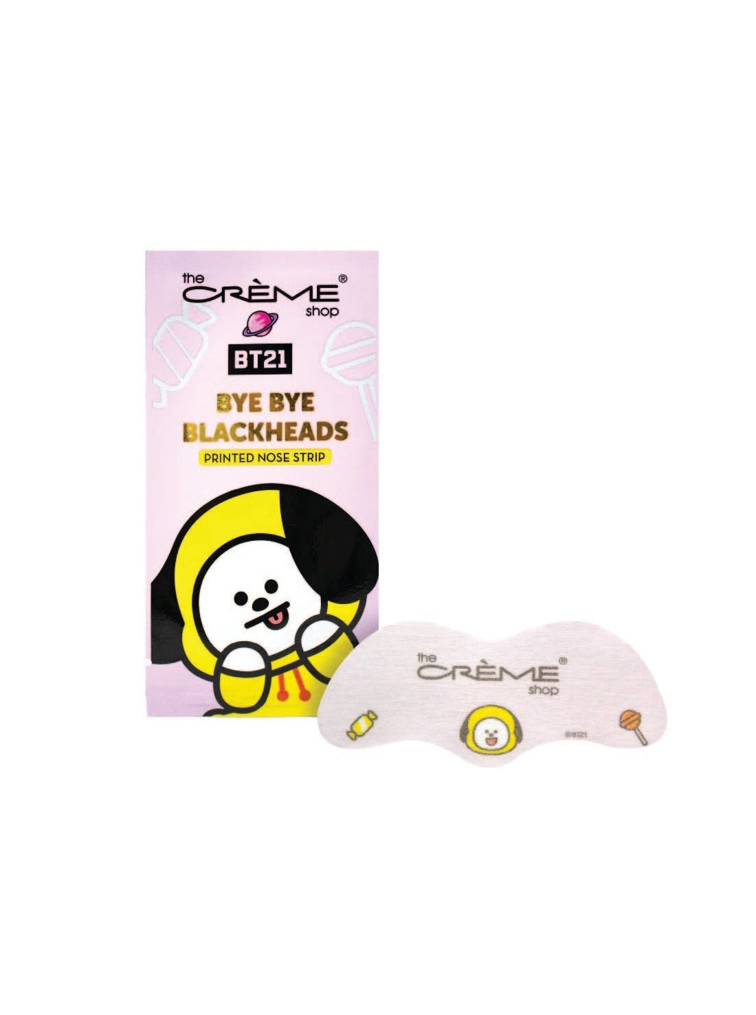 THE CREME SHOP | BT21 : Bye Bye Points Noirs - Bandes Purifiantes Imprimées (Lot de 8)