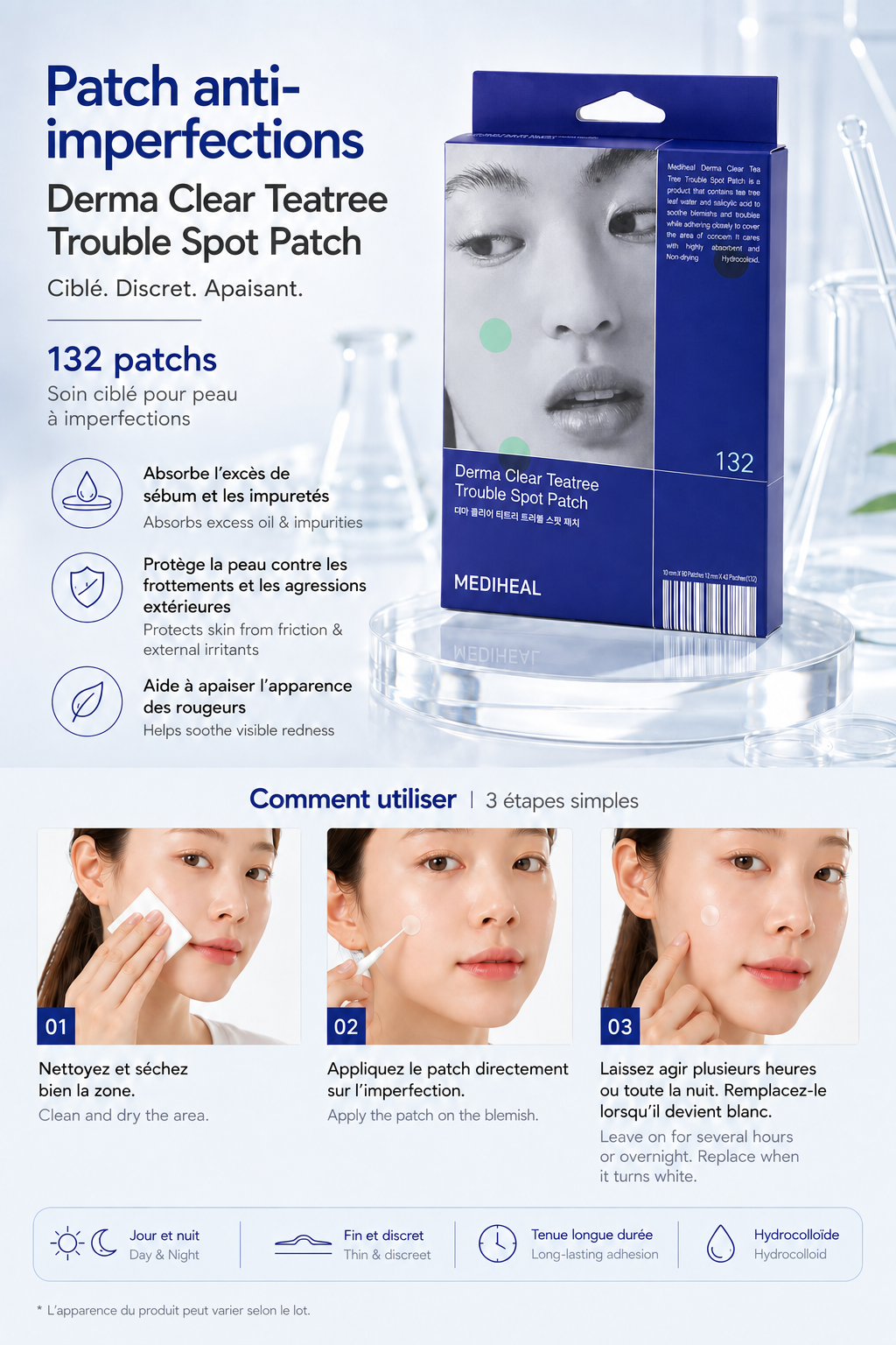MEDIHEAL Derma Clear Teatree Trouble Spot Patch - 2 Types