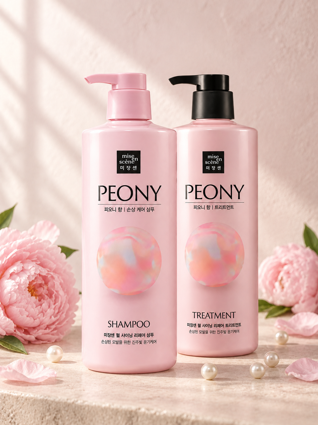 MISE EN SCENE Pearl Shining Repair Peony Shampoo or Treatment 1000ml
