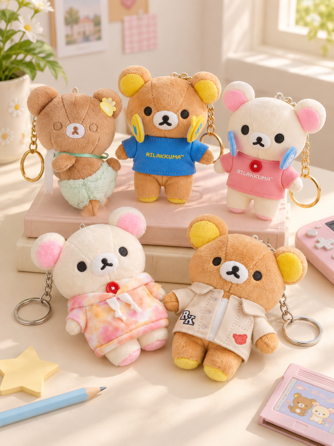 RILAKKUMA Small Plush Chain (5 Types)