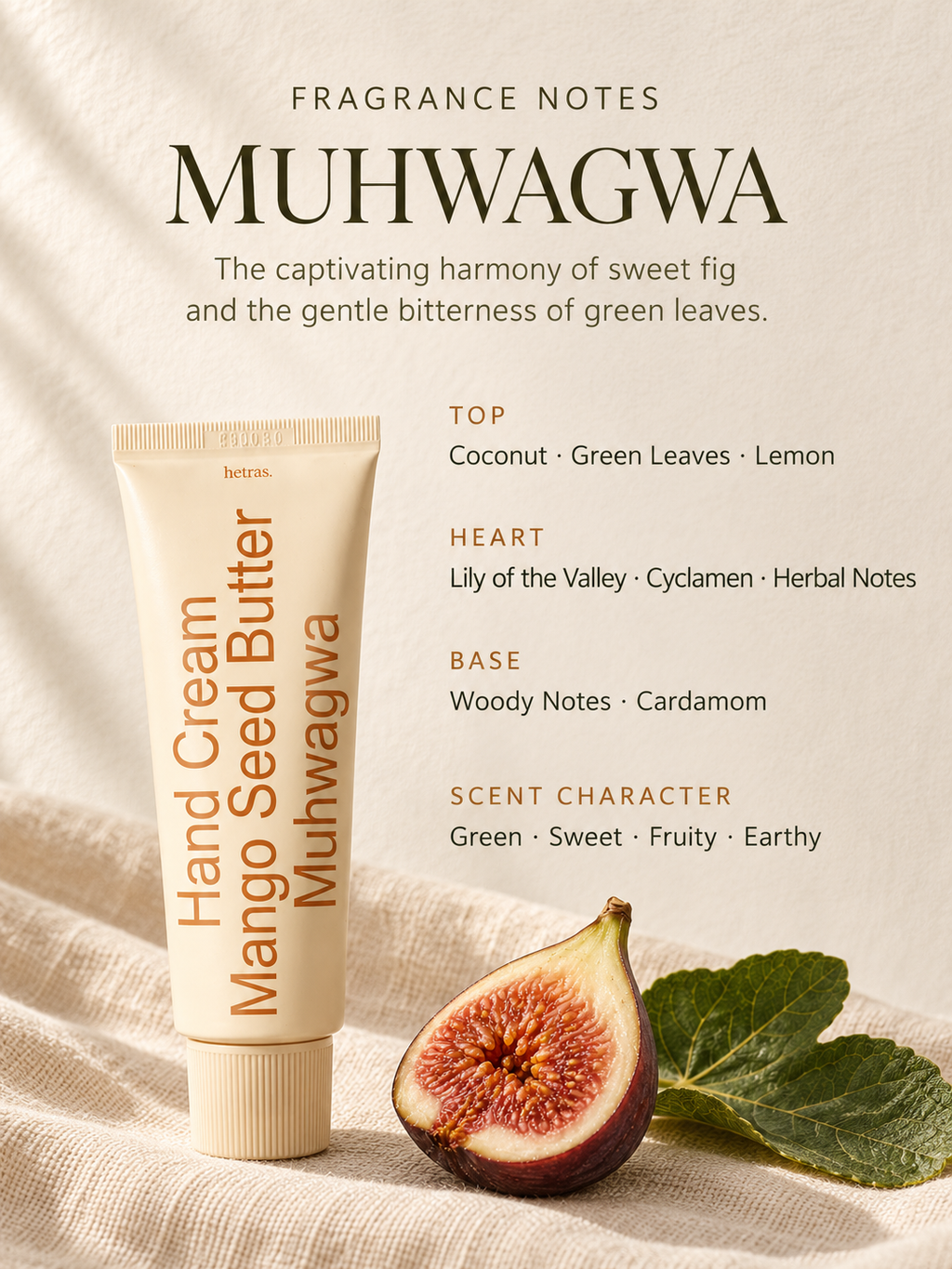 HETRAS Perfumed Mango Seed Butter Hand Cream Muhwagwa 50ml