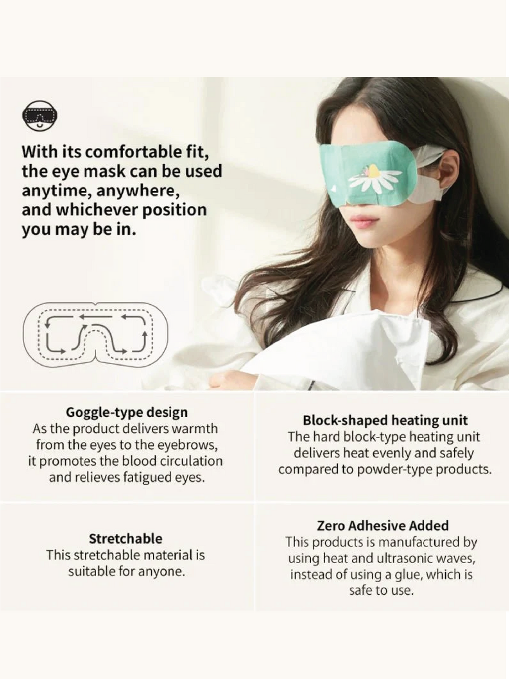 STEAMBASE Masque Quotidien Yeux 5pcs (5 choix)