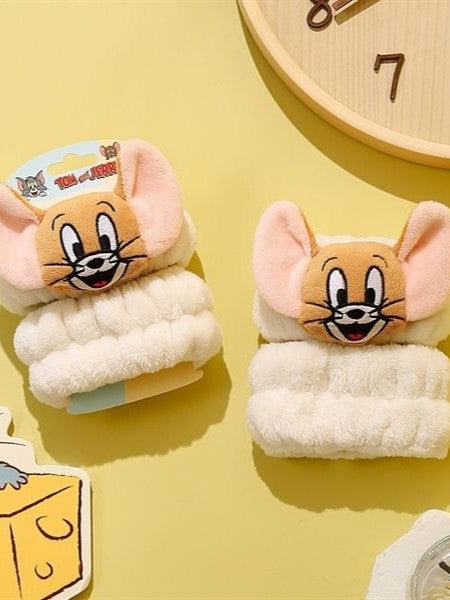 Bandeau de poignet lave-visage en forme de dessin animé
