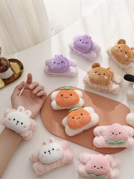 Bandeau de poignet lave-visage en forme de dessin animé
