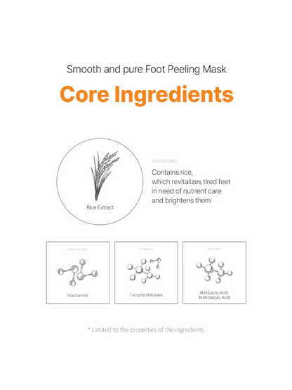ARIUL Smooth & Pure Foot Peeling Mask Brightening 2 Pairs