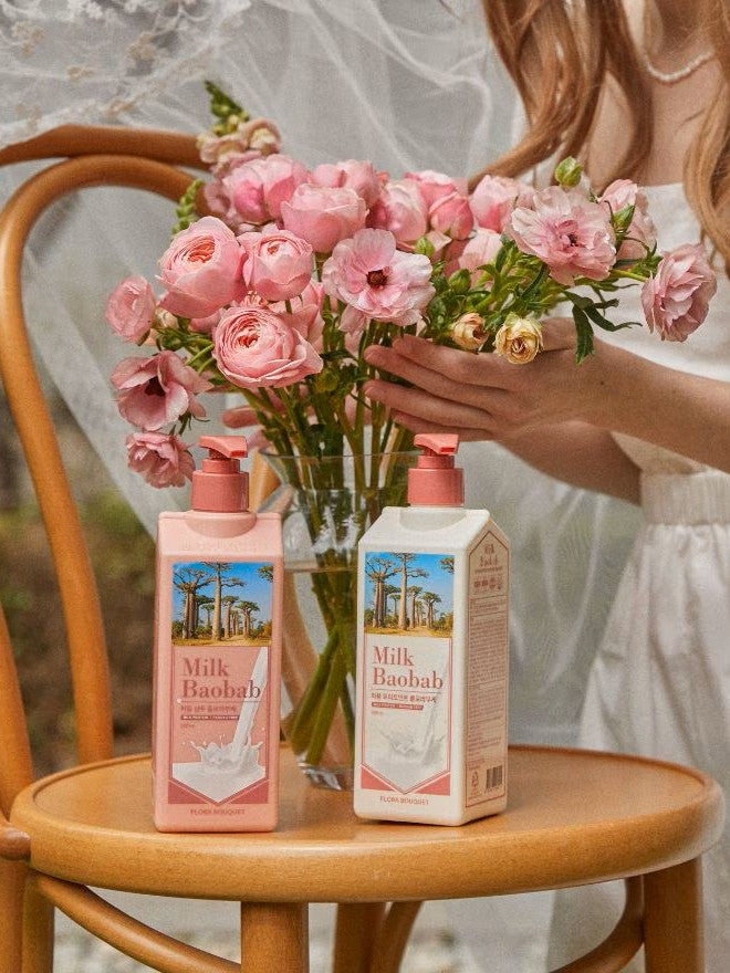 MILK BAOBAB Parfum Floral Bouquet 500ml (Soin/Shampooing)