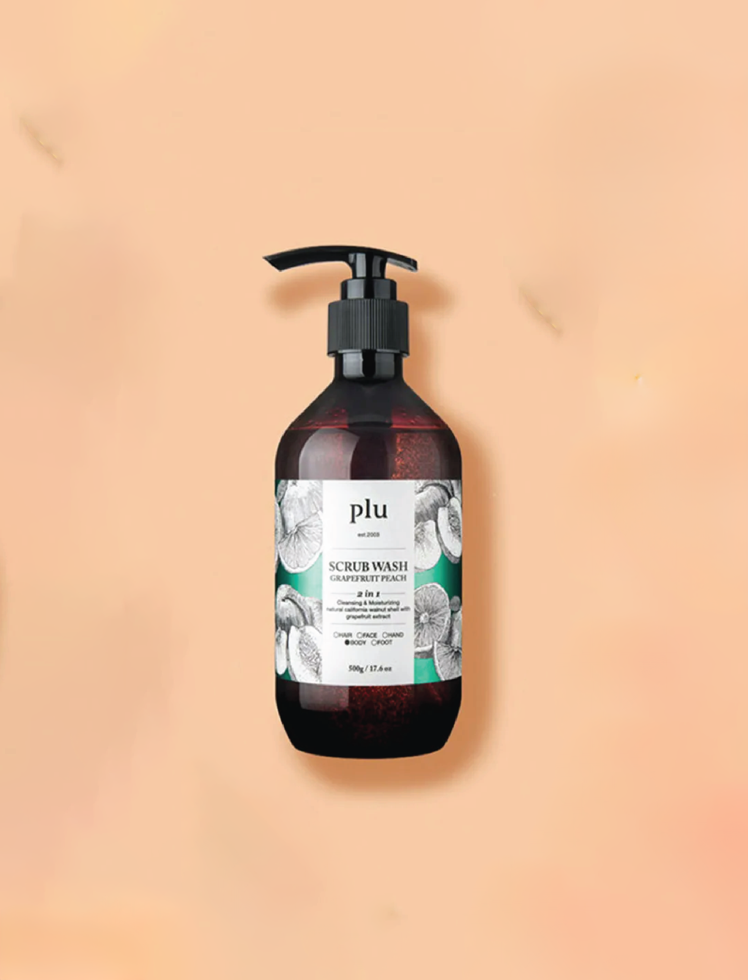 PLU Gommage Lavant Pamplemousse Pêche