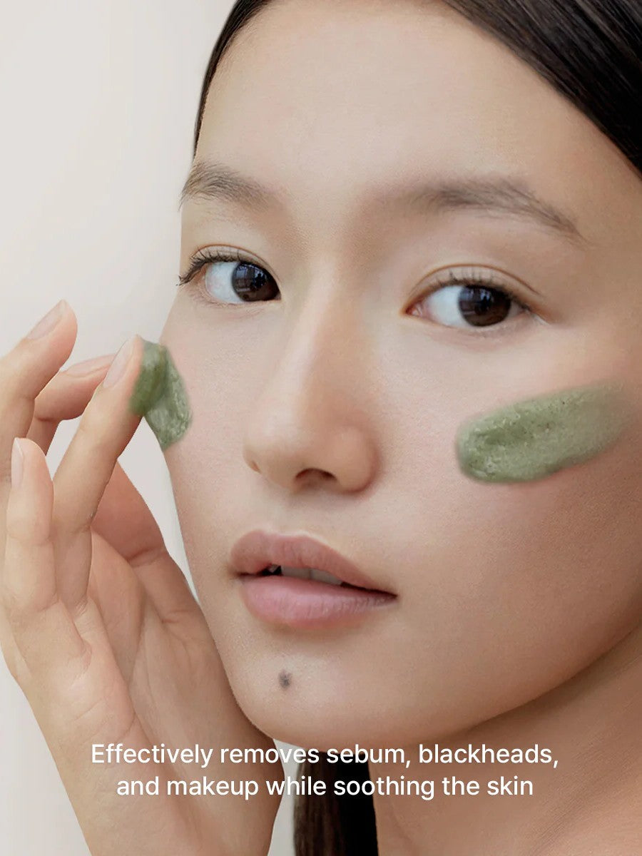 ARENCIA Green Tea + LHA Deep Pore Rice Cake Cleanser