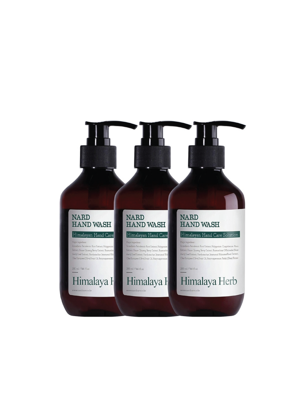 BOUQUET GARNI Set de 3 Lavages Mains Nard 280ml (3 Types)