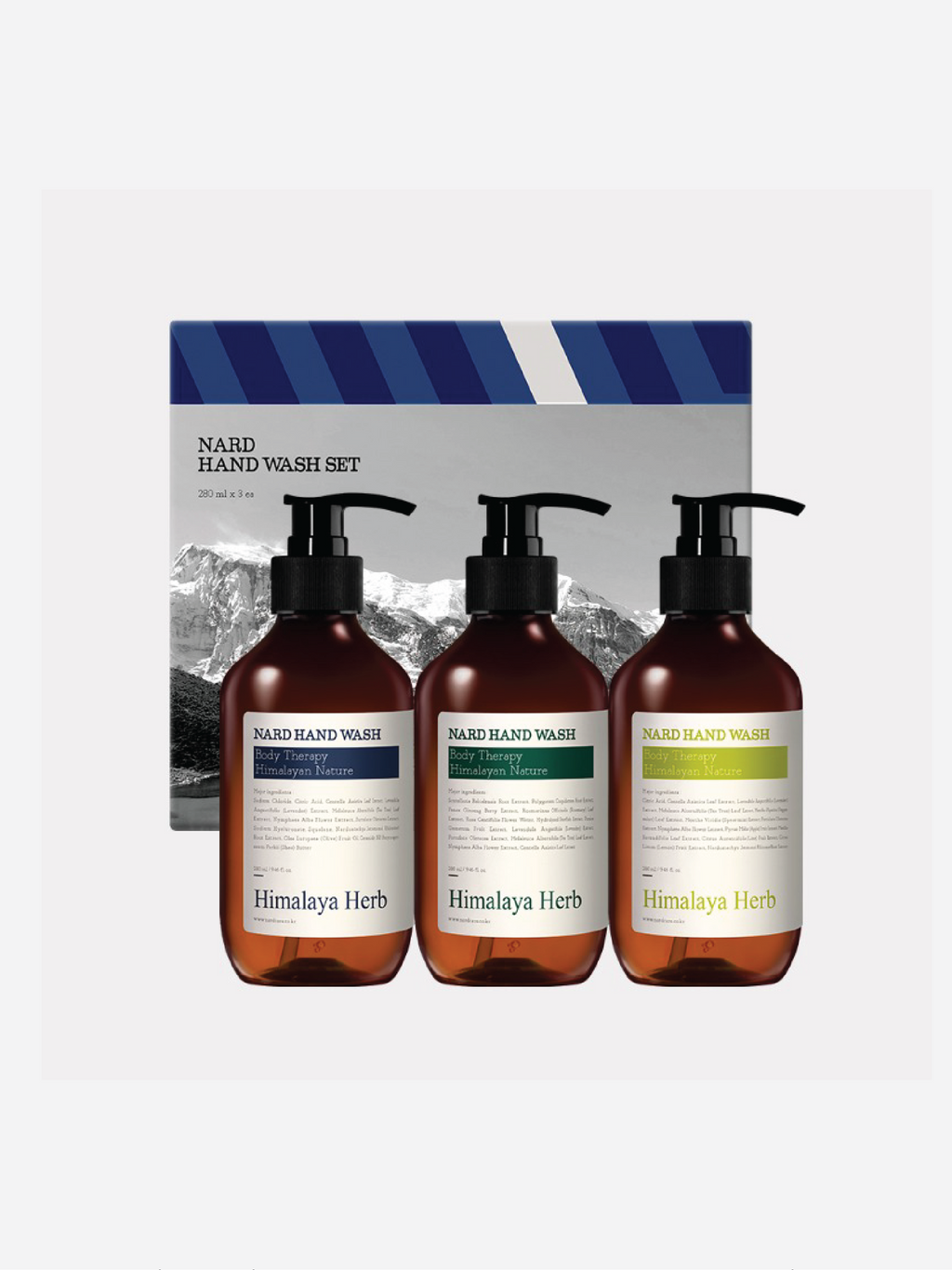 BOUQUET GARNI Set de 3 Lavages Mains Nard 280ml (3 Types)