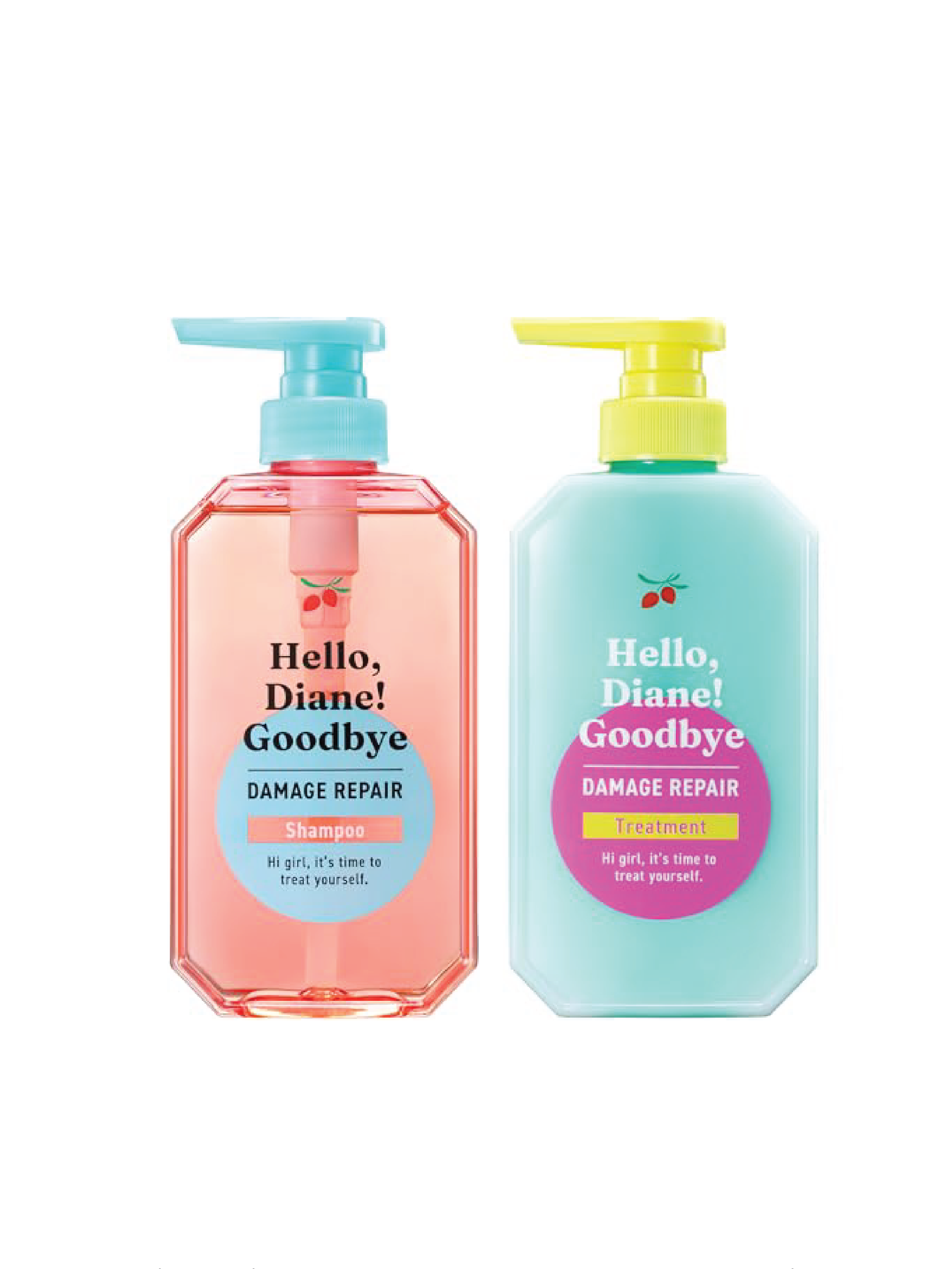 HELLO DIANE Shampooing/Soin Réparateur Goodbye Damage 400ml