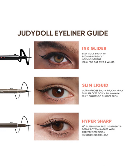 JUDYDOLL Hyper Sharp Eyeliner 18° Ultra-Fine (2 Types)