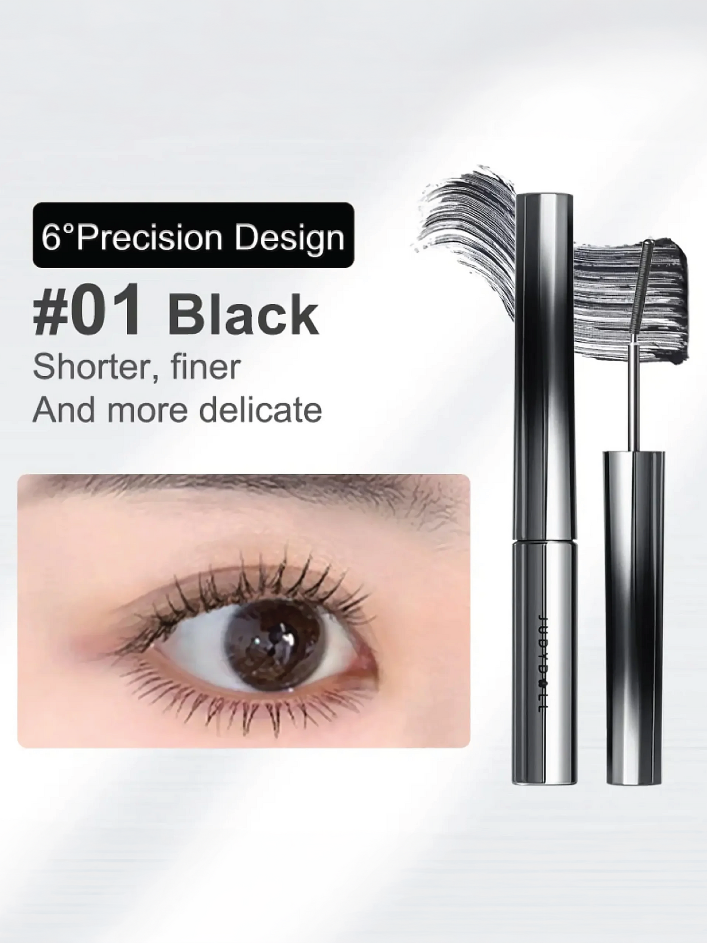 JUDYDOLL Slim Iron Mascara (6°Precision Design) 01 Black