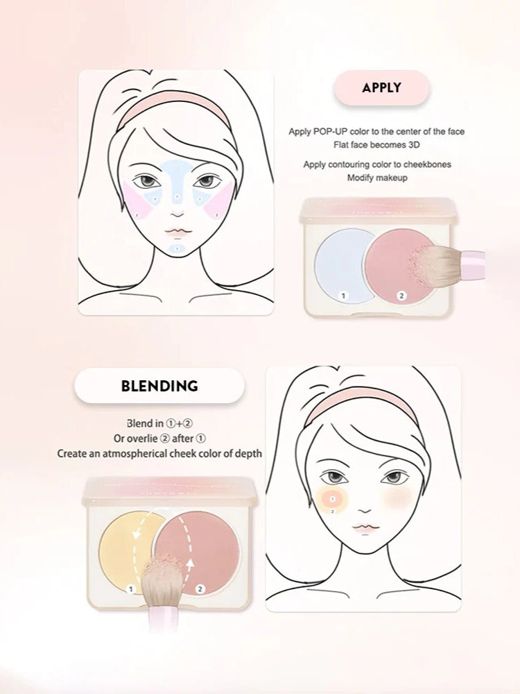Blush bicolore JUDYDOLL - 2 coloris