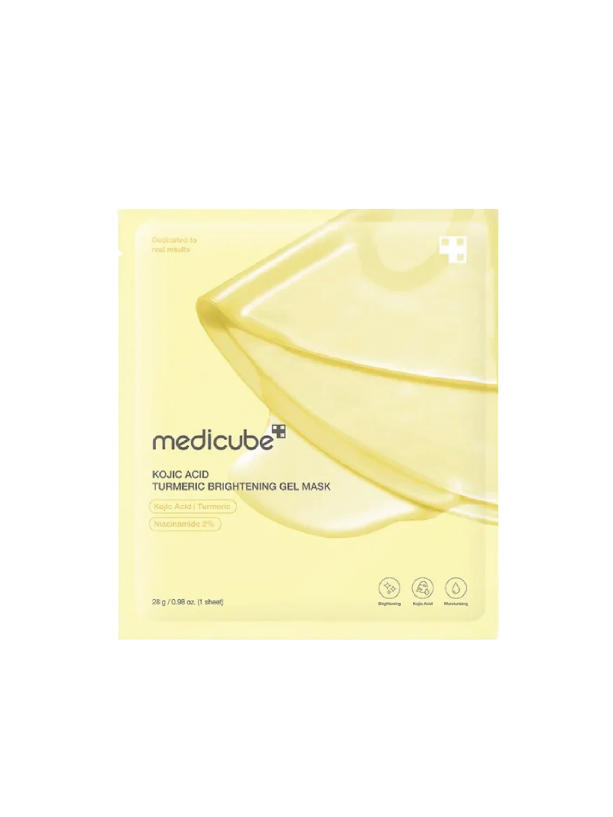 MEDICUBE Masque Gel Éclaircissant Curcuma Acide Kojique 1pc