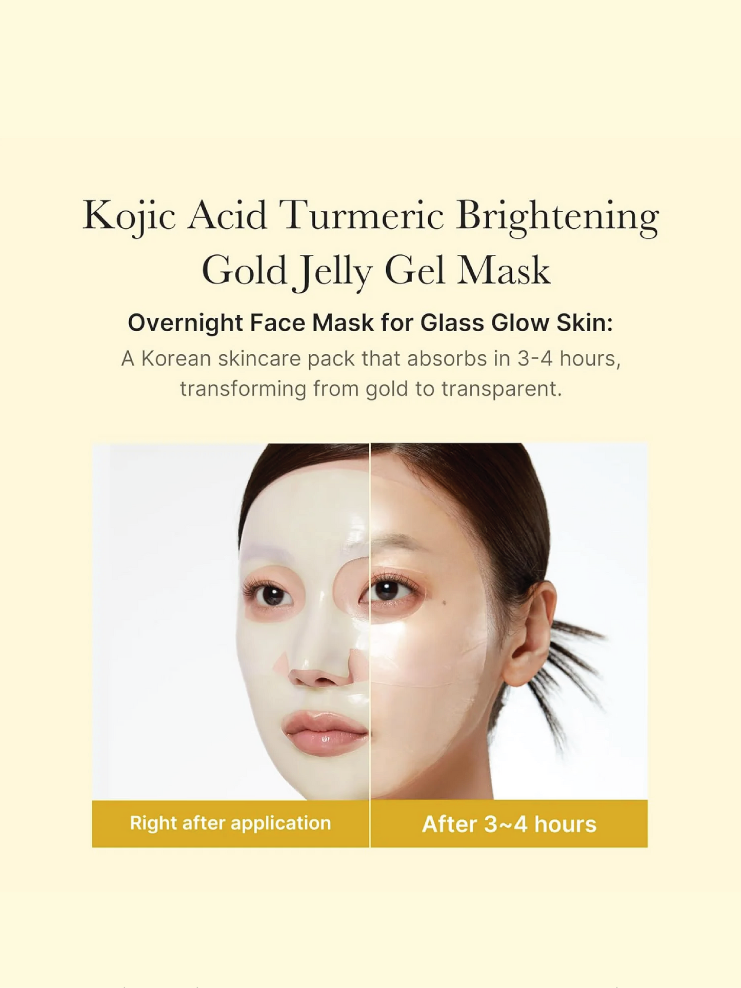 MEDICUBE Kojic Acid Turmeric Brightening Gel Mask 1pc