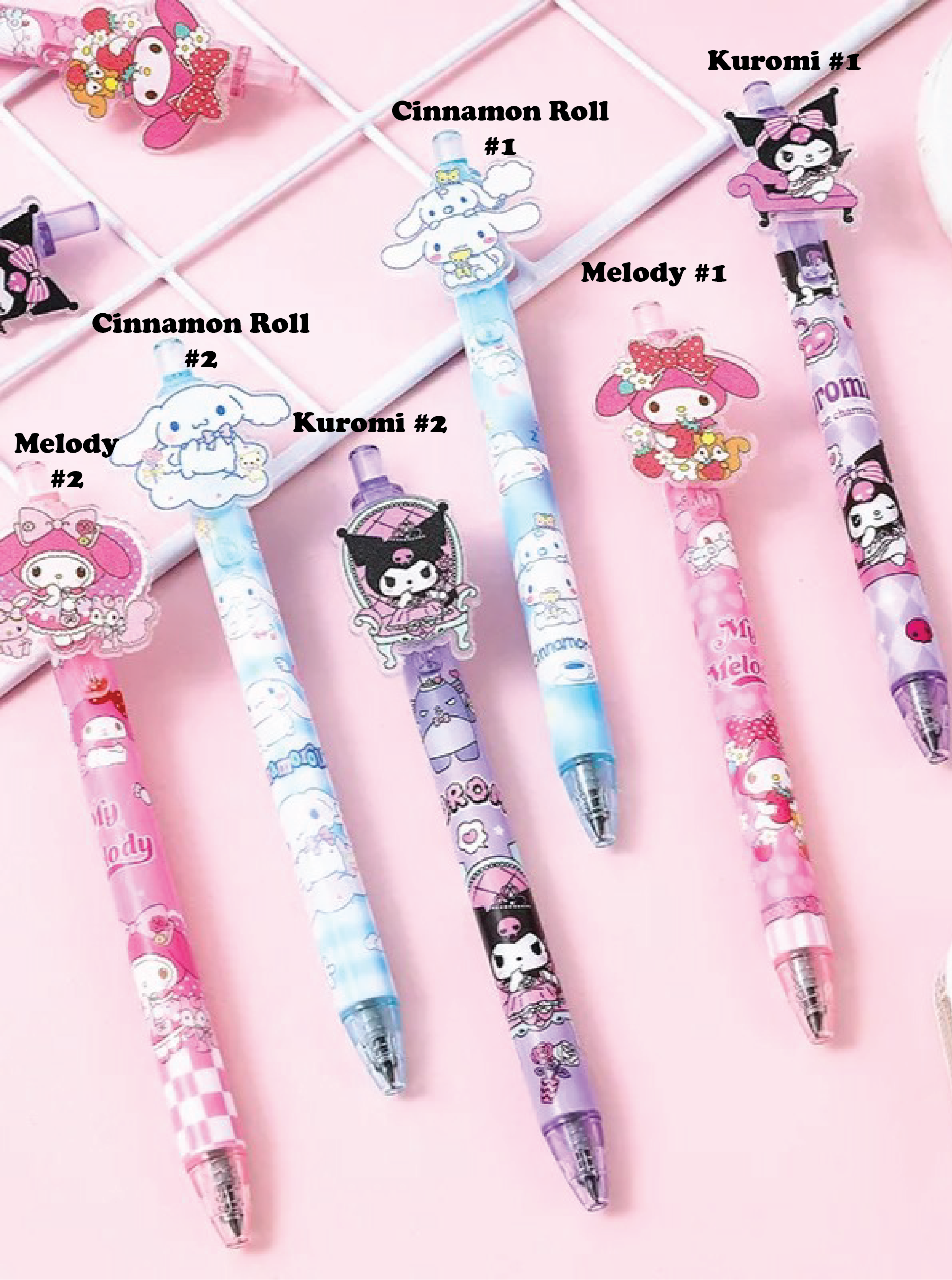 Kuromi 0.5mm Black Press Gel Pen (6 Options)