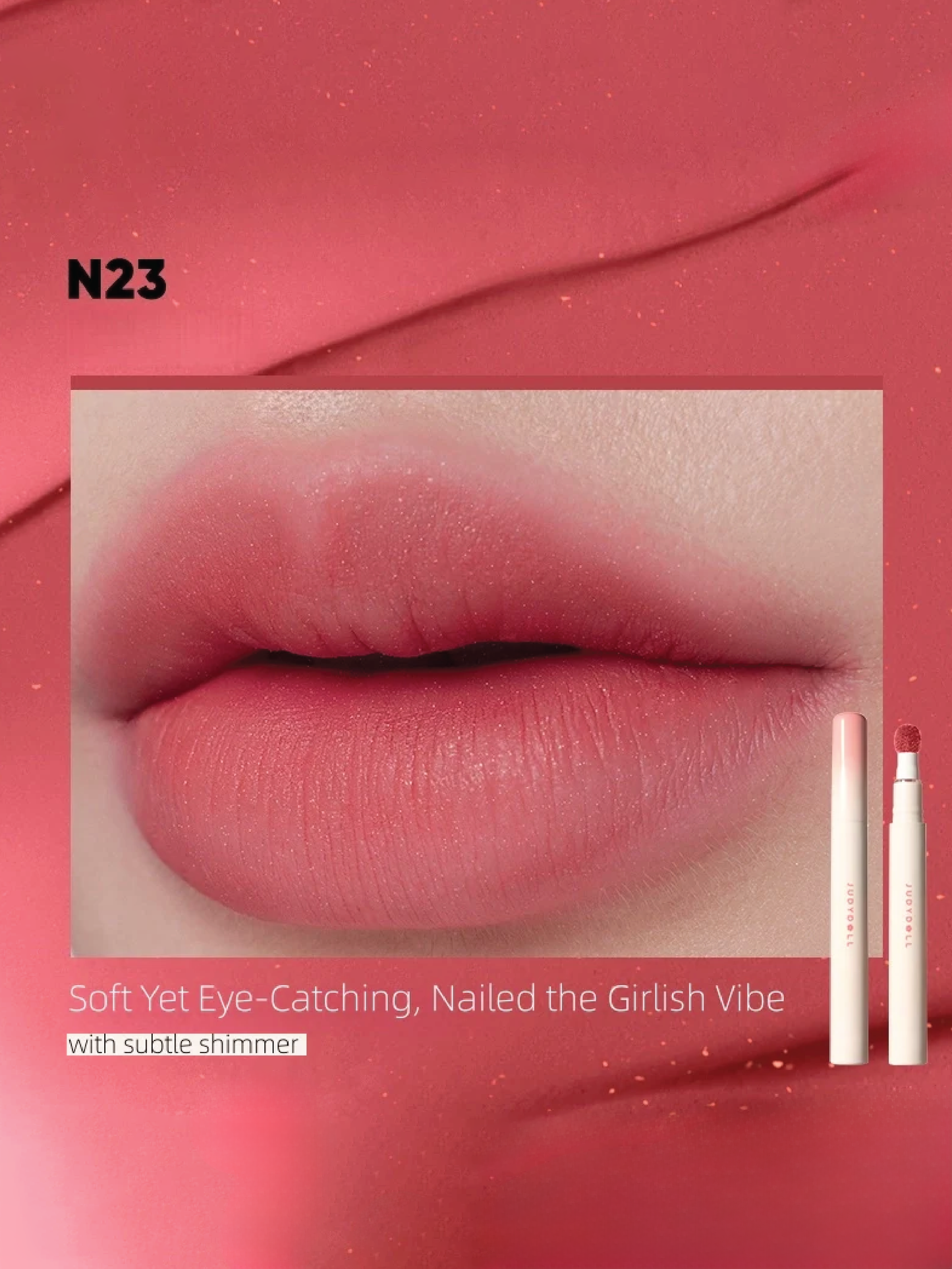 JUDYDOLL Lip Powder Cream (6 Shade)