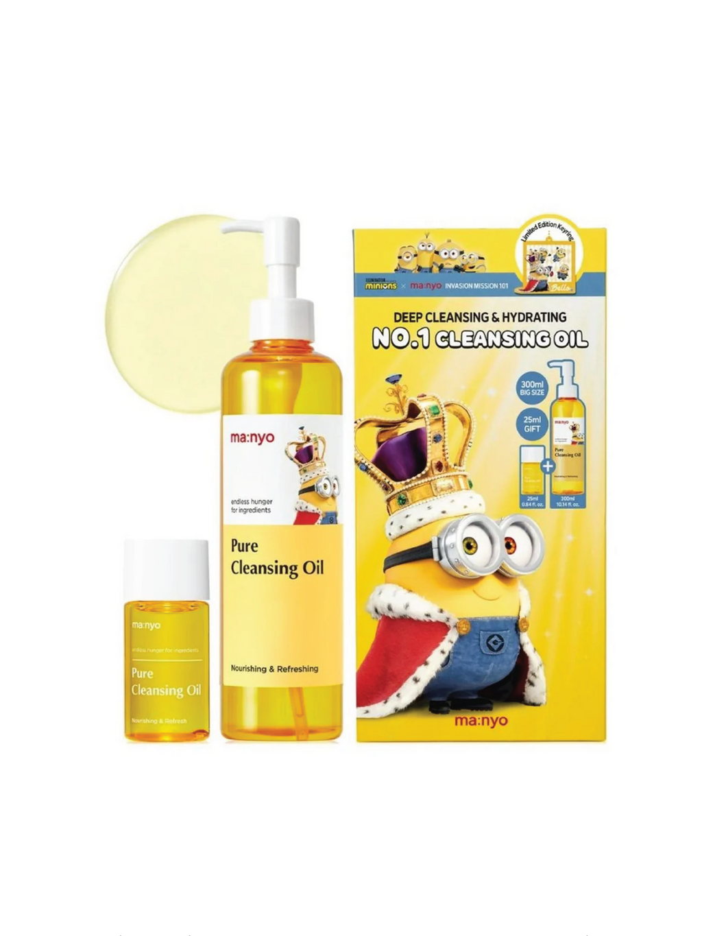 Ensemble d'huiles nettoyantes pures MANYO 300 ml + 25 ml