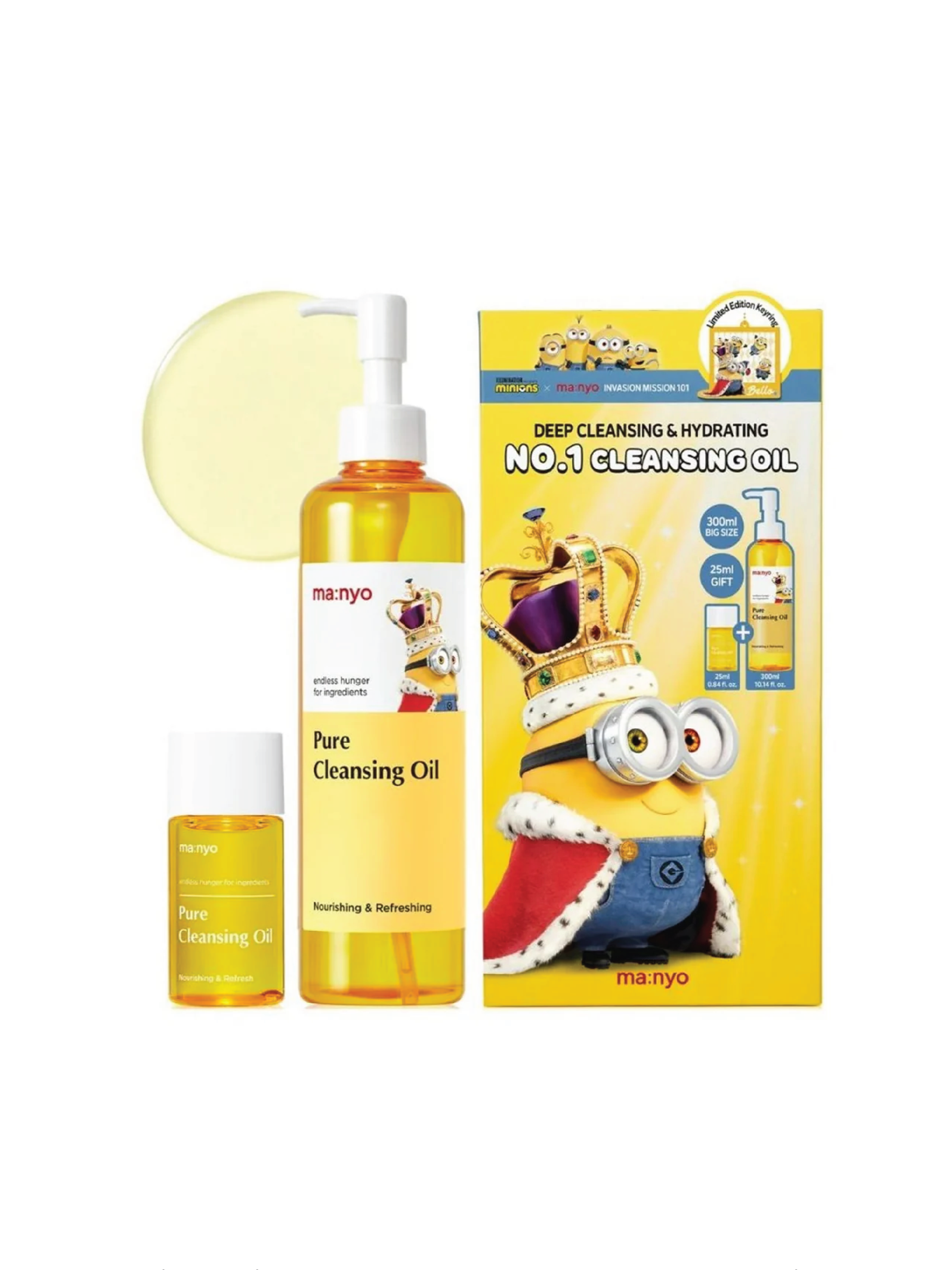 Ensemble d'huiles nettoyantes pures MANYO 300 ml + 25 ml