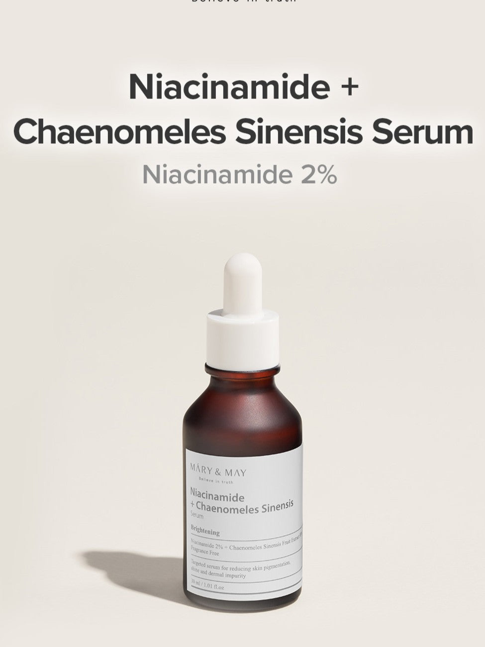 Sérum Niacinamide Chaenomeles Sinensis MARY&MAY
