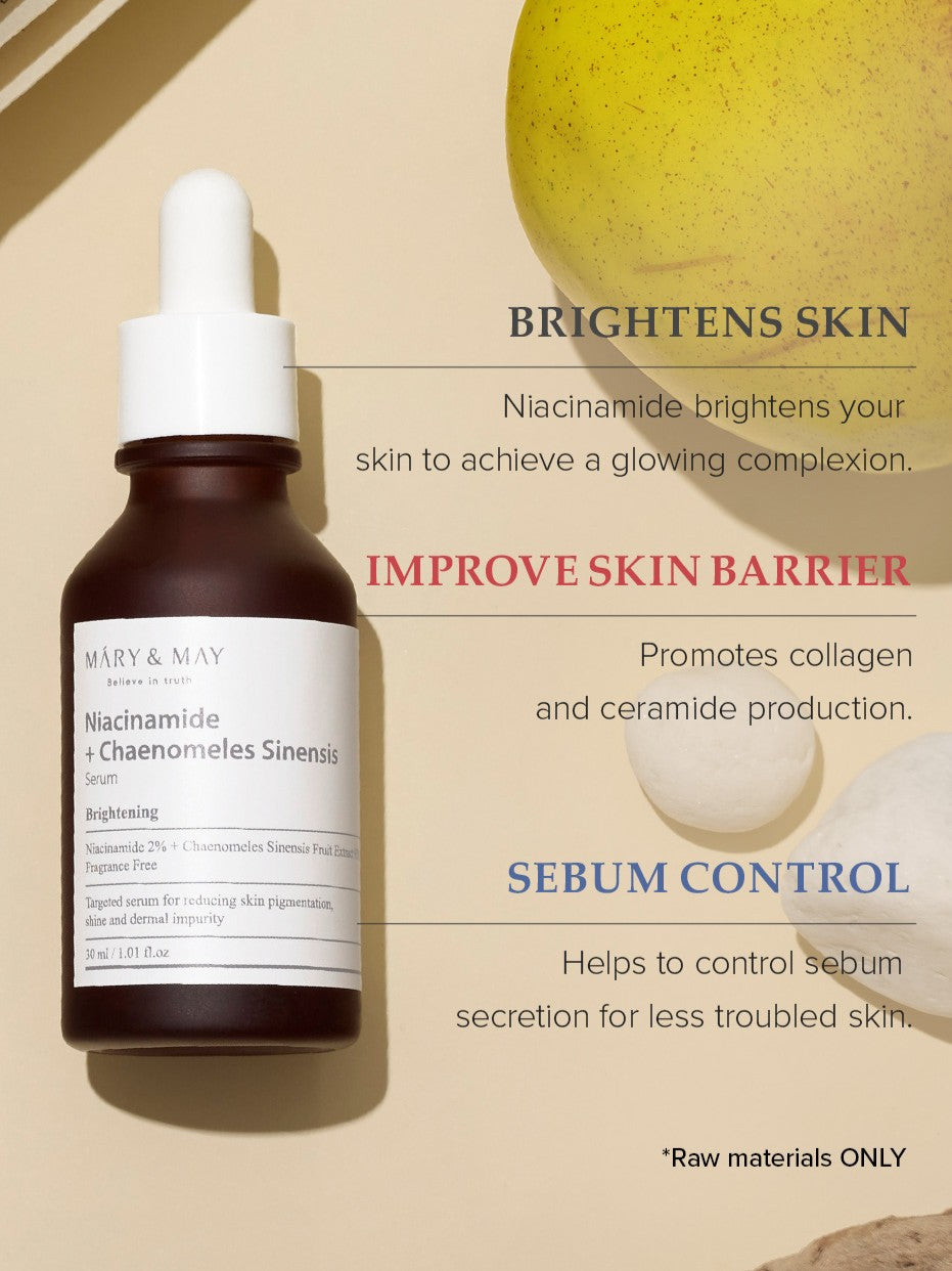 MARY&MAY Niacinamide Chaenomeles Sinensis Serum