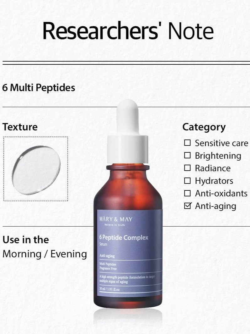 Sérum Complexe 6 Peptides MARY&MAY