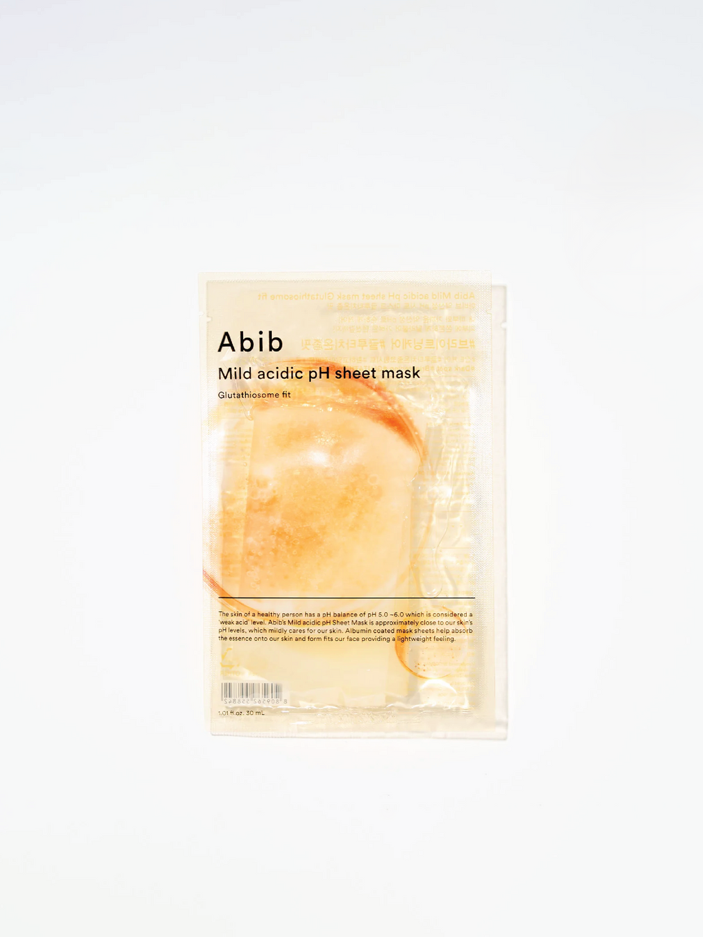 ABIB Mild Acidic PH Sheet Mask Glutathiosome Fit (10 masques)