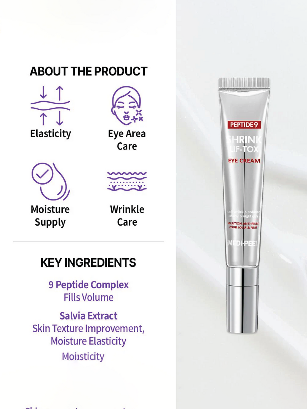 MEDIPEEL Peptide 9 volume Lif-Tox Crème Contour des Yeux 20ml