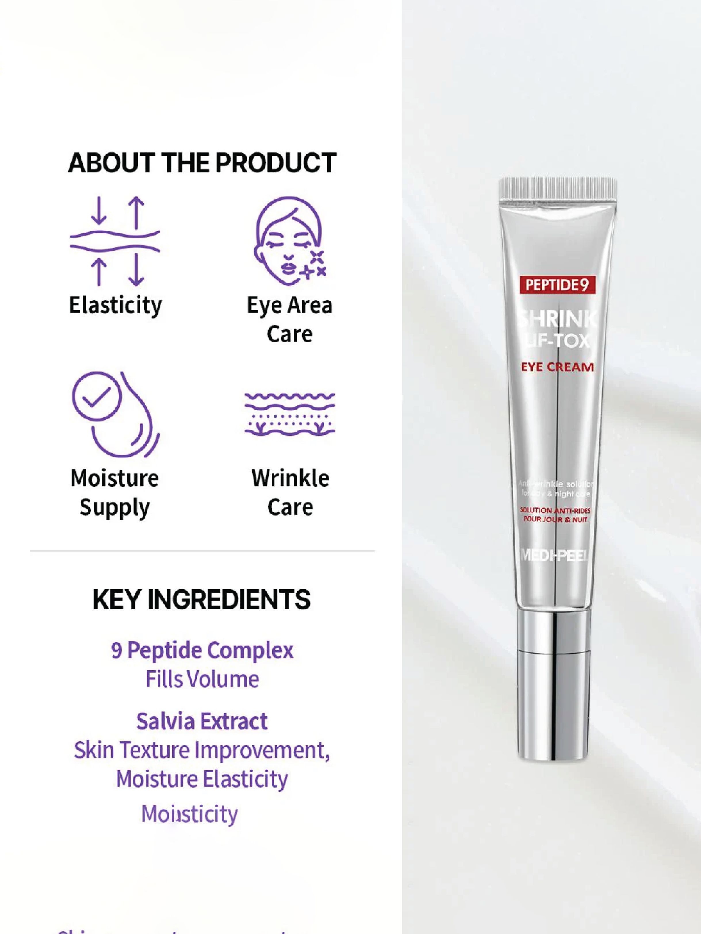 MEDIPEEL Peptide 9 volume Lif-Tox Crème Contour des Yeux 20ml
