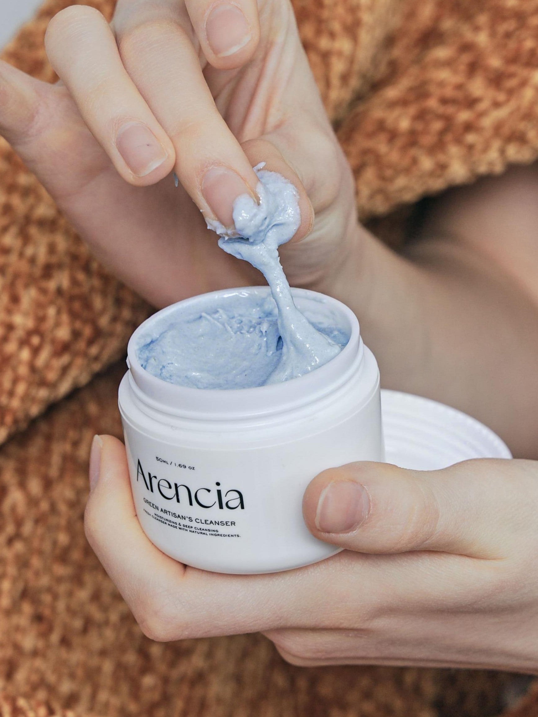 ARENCIA Royal Blue Hyssop Rice Mochi Cleanser