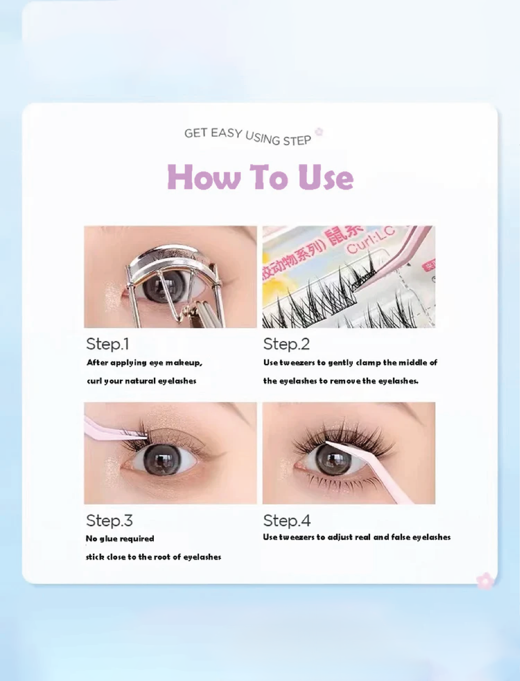 Faux Cils MR WISH Glue Free Plus (3 types)