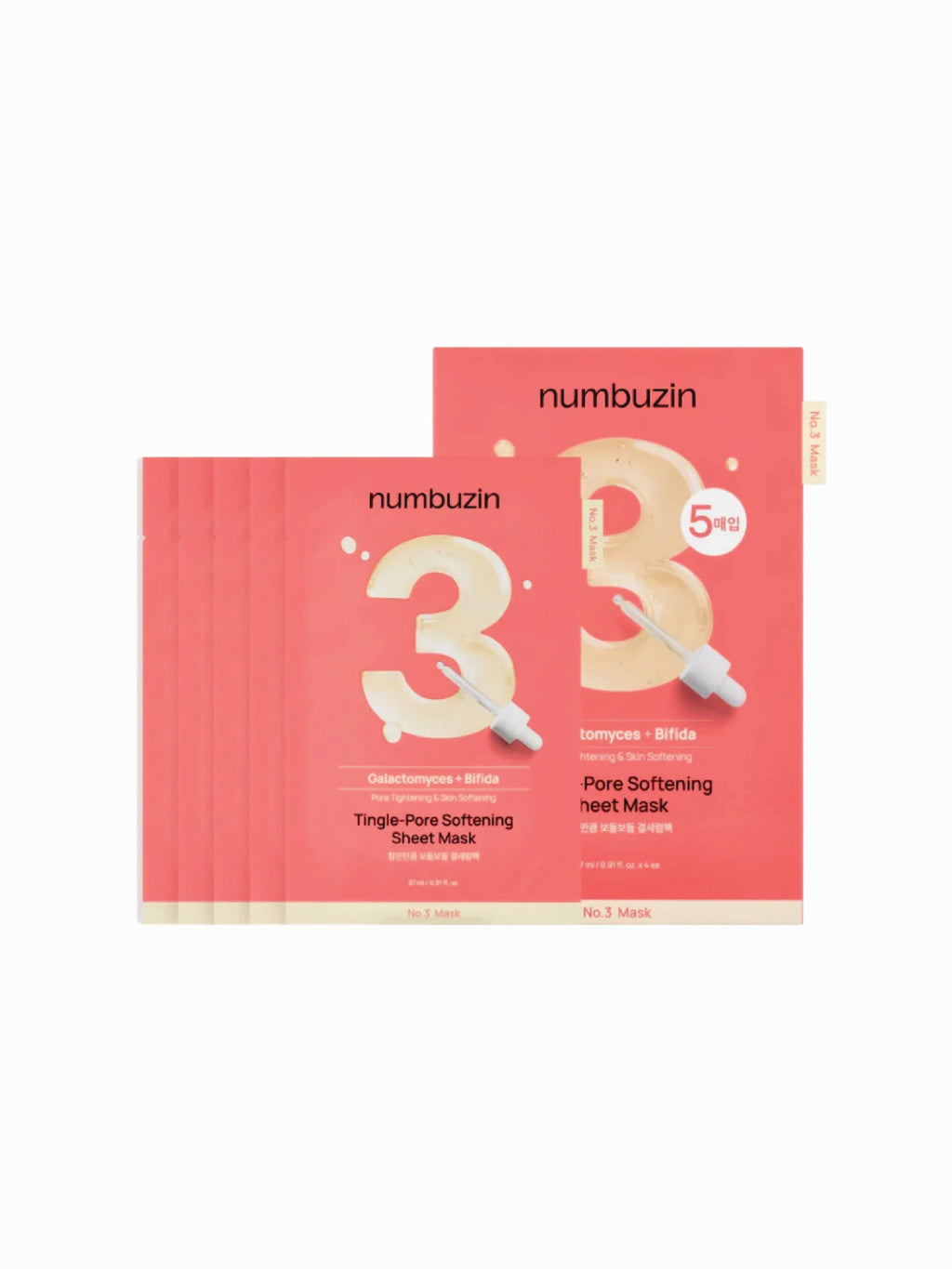 Masque en tissu adoucissant pores et picotements NUMBUZIN No 3 (4)