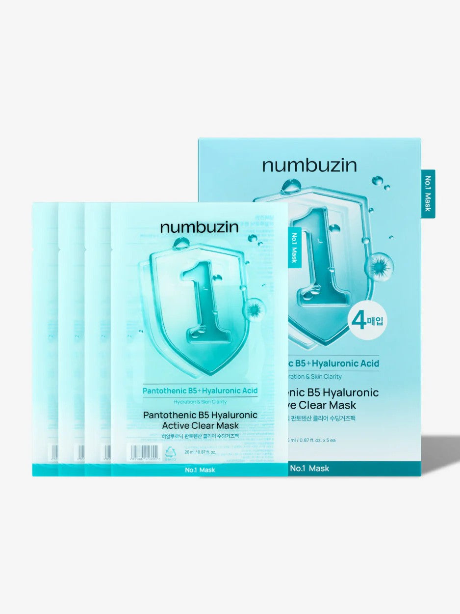 NUMBUZIN No 1 Pantothenic B5 Hyaluronic Active Clear Mask (4)