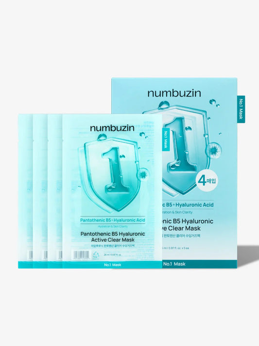 NUMBUZIN No 1 Pantothenic B5 Hyaluronic Active Clear Mask (4)