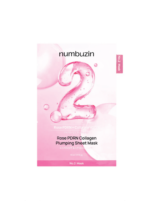 Masque en tissu repulpant au collagène de rose PDRN NUMBUZIN n° 2 (5)