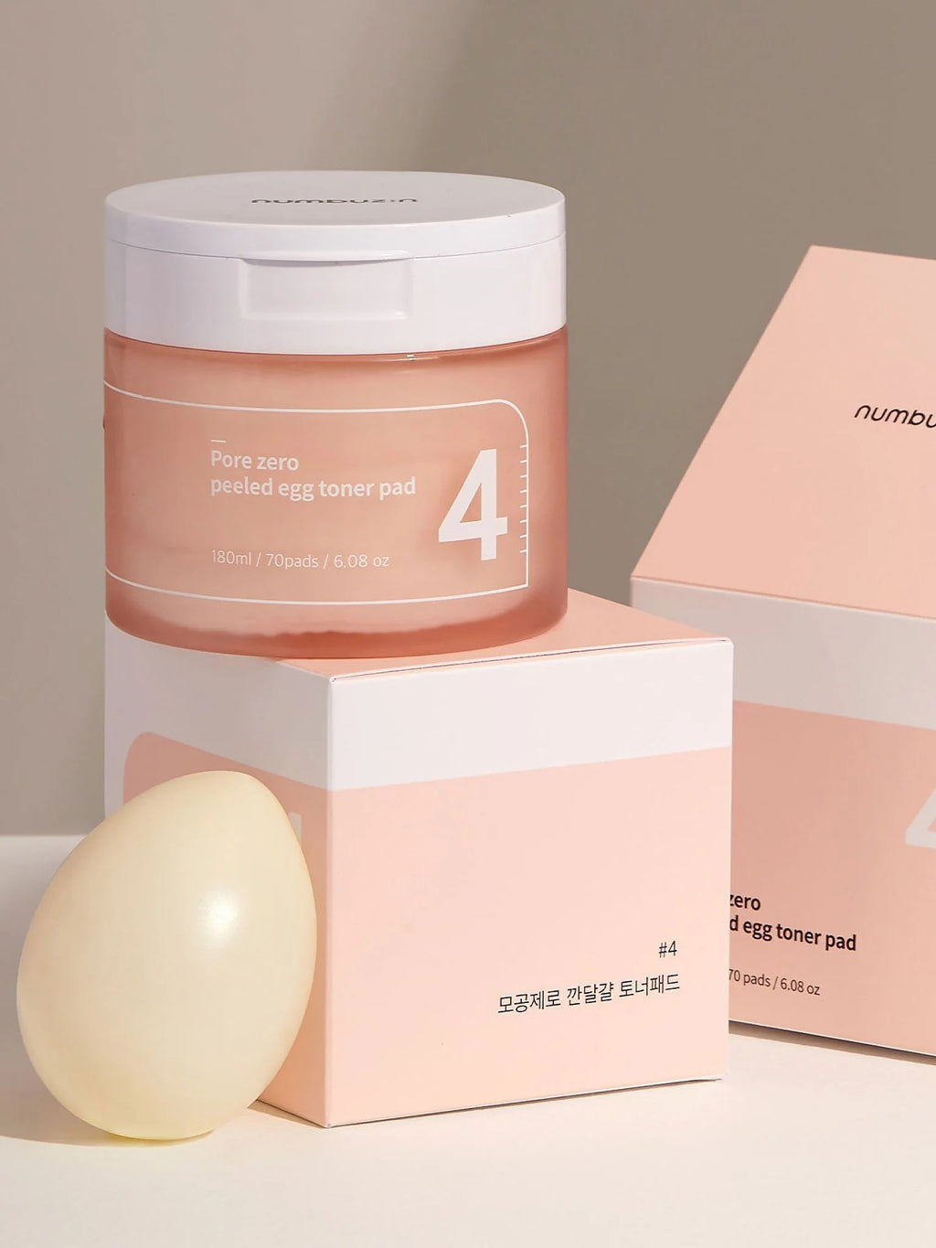 NUMBUZIN No 4 Pore Zero Peeled Egg Toner Pad (70ea)